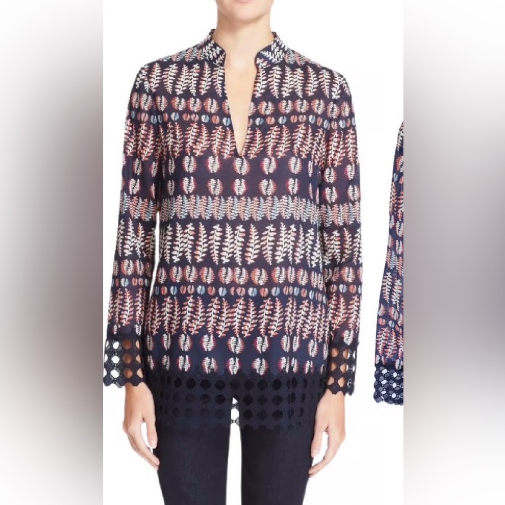 Tory Burch Navy Tunic